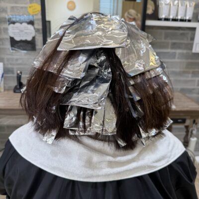 ハイライトで作るミルクティーベージュのイメージ画像