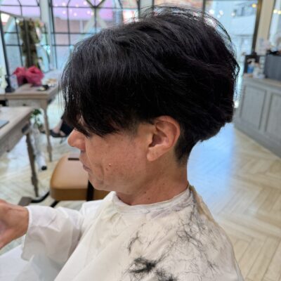 メンズ毛流れストレートのイメージ画像